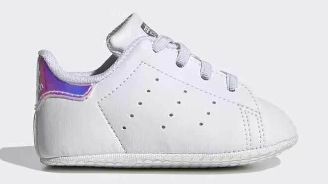 Adidas Stan Smith Crib Shoes in Stand Metallic Color