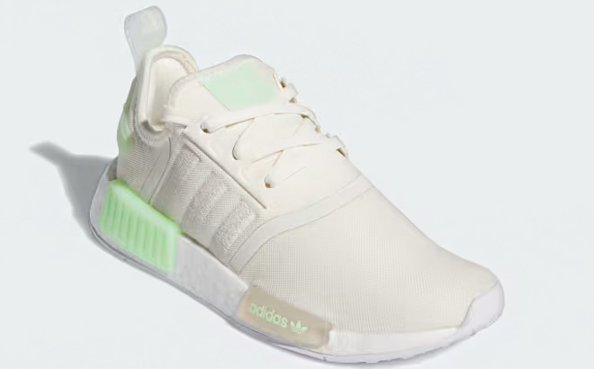 Adidas Womens NMD R1 Shoes in Cream White Color