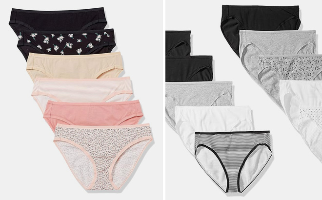 Amazon Essentials Womens Cotton High Leg Brief Underwear