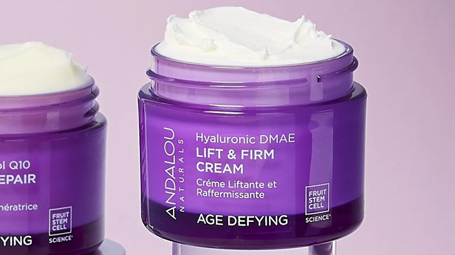 Andalou Naturals Hyaluronic Dmae Lift Firm Face Moisturizer