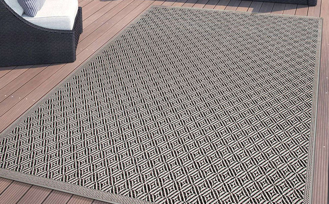 Area Rug on Patio Area Rug on Patio