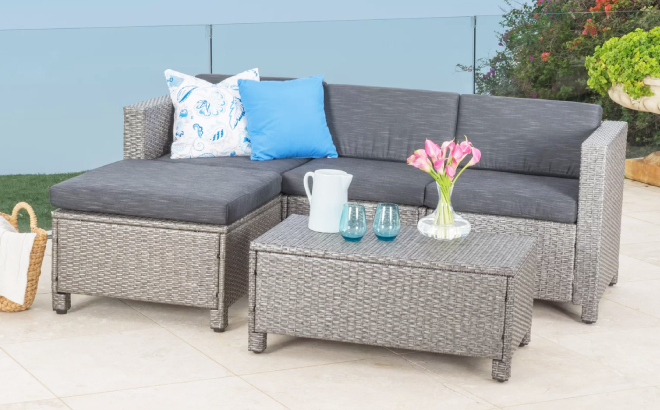 Arville 6 Person Outdoor Seating Group Patio Set