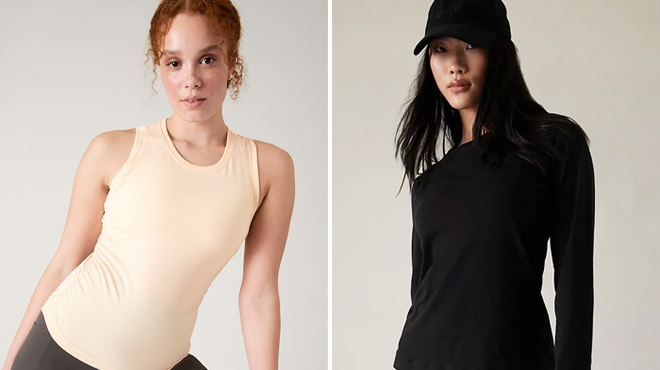 Athleta Womens With Ease Cinch Tank and Athleta Womens Outbound Top