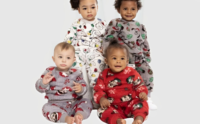 Baby Toddler Christmas Faux Sherpa 2 Piece Sets
