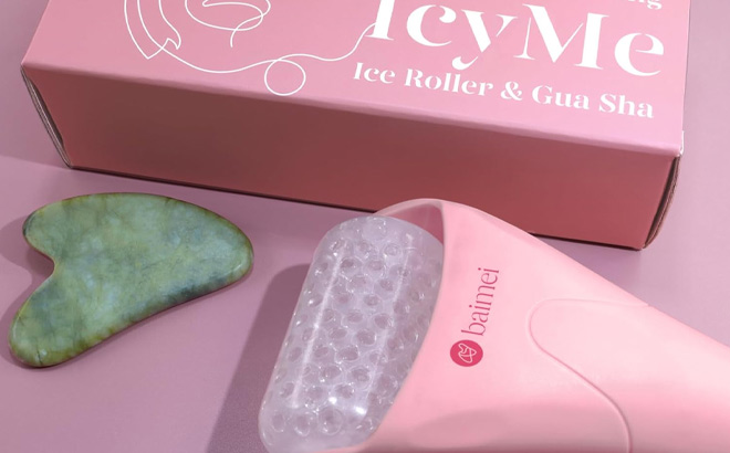 Baimei Cryotherapy Ice Roller and Gua Sha Facial Tools