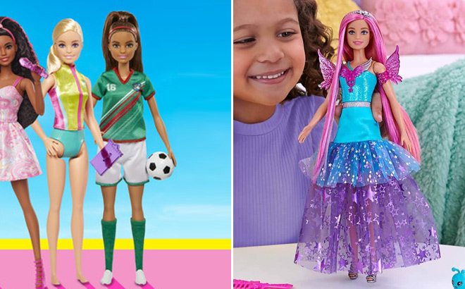 Barbie Soccer Fashion Doll with Brunette Ponytail