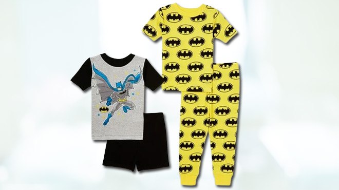 Batman Toddler 4 pc Pajama Set