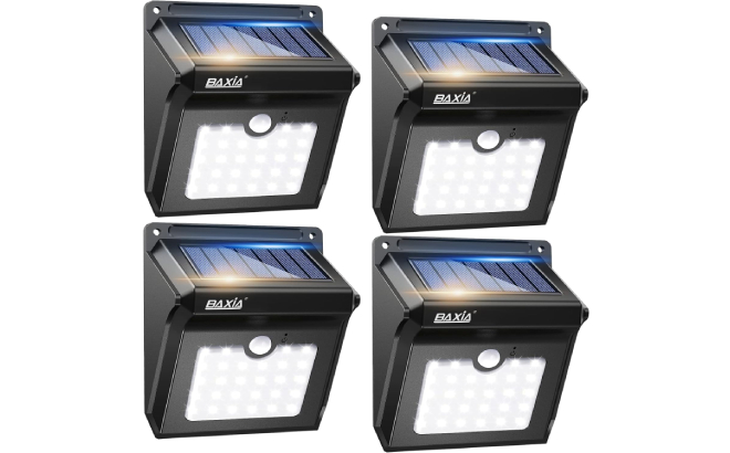 Baxia Technology Solar Outdoor Lights 4 Pack