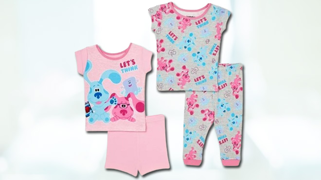 Blues Clues Toddler Girls 4 pc Pajama Set