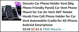 Car Phone Holder Checkout