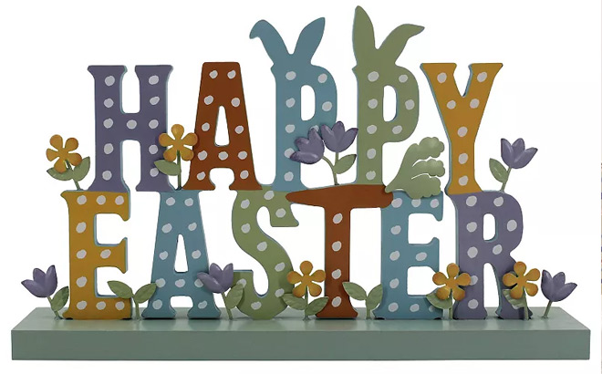 Celebrate Together Happy Easter Sentiment Table Decor