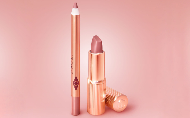 Charlotte Tilbury Pillow Talk Matte Revolution Lipstick and Lip Cheat Lip Liner Pencil
