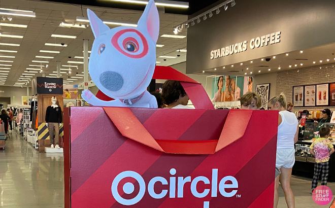 Circle and Bullseye Sign Inside the Target Store