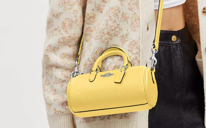 Coach Outlet Lacey Crossbody in Retro Yellow Color Coach Outlet Lacey Crossbody in Retro Yellow Color