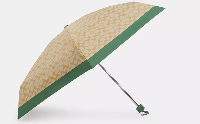 Coach Outlet UV Protection Signature Mini Umbrella Coach Outlet UV Protection Signature Mini Umbrella