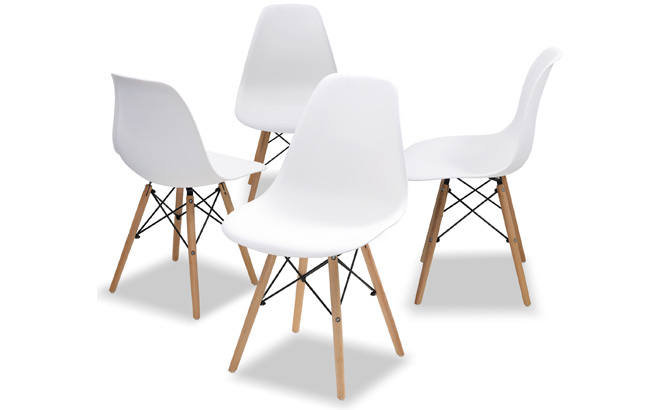 Comhoma Dining Chairs in White Color