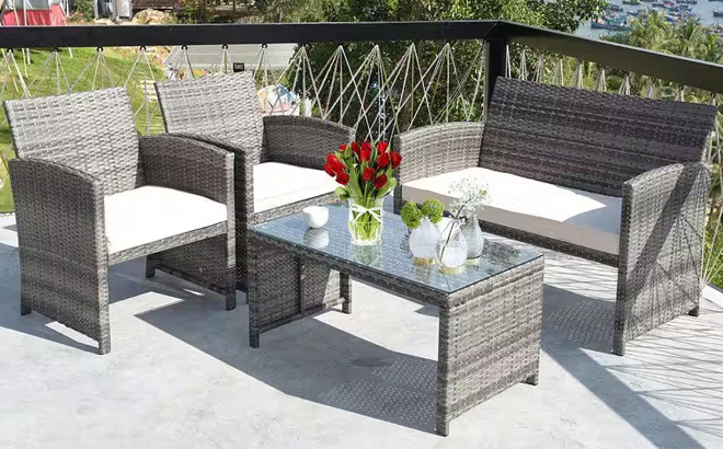 Costway Patio Conversation Set