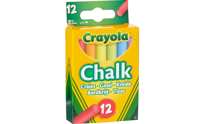 Crayola 12 Count Anti Dust Assorted Chalk
