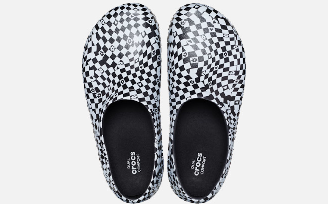 Crocs On The Clock Work Graphic Slip On Crocs On The Clock Work Graphic Slip On