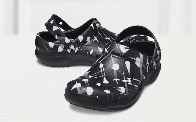 Crocs Star Wars Bistro Clogs on the Table