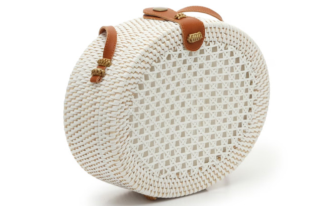 Crown Vintage Woven Oval Crossbody