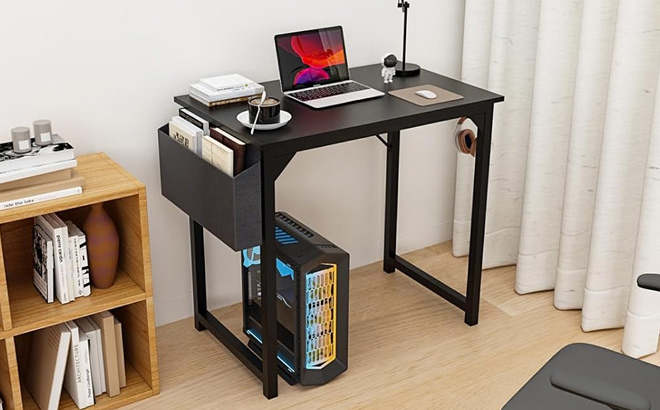 DUMOS 32 Inch Office Small Computer Desk 1 DUMOS 32 Inch Office Small Computer Desk 1