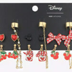 Disney Her Universe Mickey Mouse Cherry Jam Cuff Earring Set