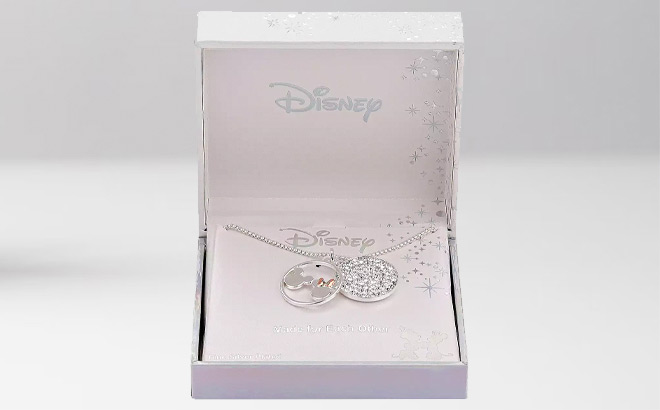 Disney Mickey Minnie Mouse Made For Each Other Necklace
