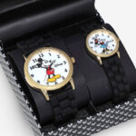 Disney Mickey Mouse Minnie Mouse Black Watch Set