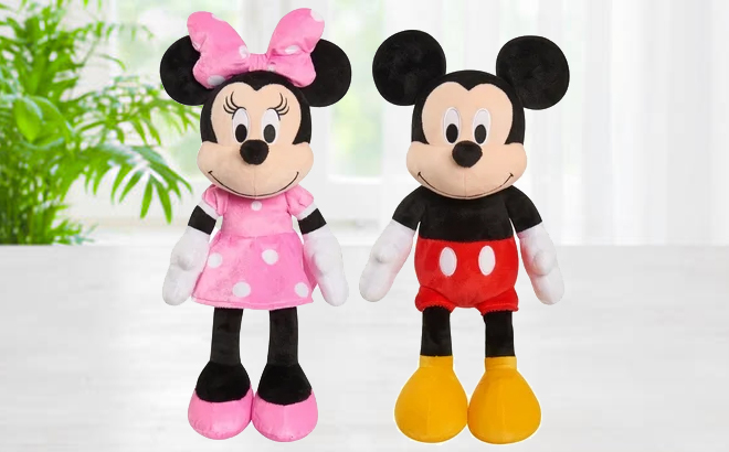 Disney Minnie and Mickey Mouse 19 Inch Plush