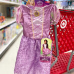 Disney Princess Rapunzel Dress Hung on Target Cart