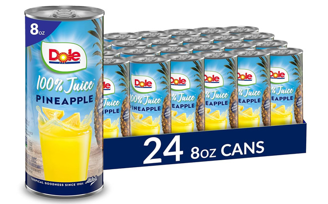 Dole 100 Pineapple Juice 24 Cans 8 4 oz