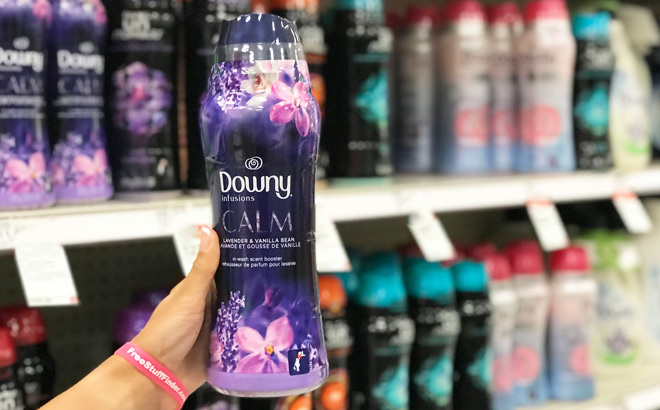 Downy Infusions Calm Lavender Vanilla Bean Scent In Wash Booster