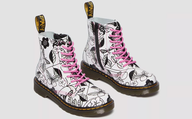 Dr Martens Junior Meadow Print Boots