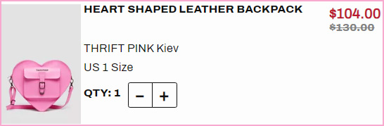 Dr Martens Heart Shaped Leather Backpack at Checkout
