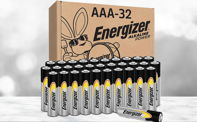 Energizer Alkaline Power AAA Batteries 32 Count