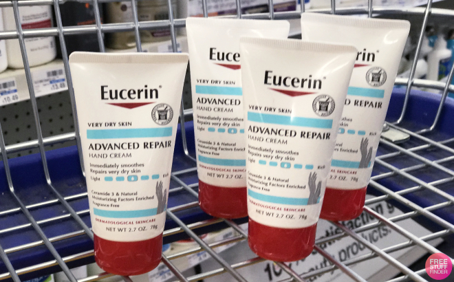 Eucerin Advanced Repair Hand Creams in Cart