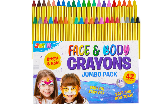 Face and Body Paint Crayons 42 Count