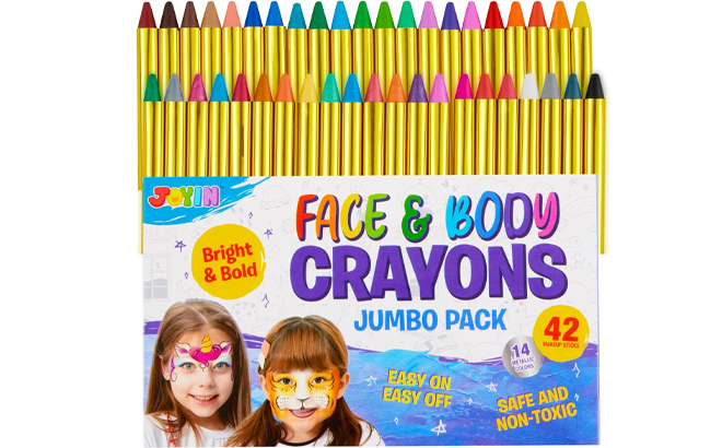 Face and Body Paint Crayons 42 Count