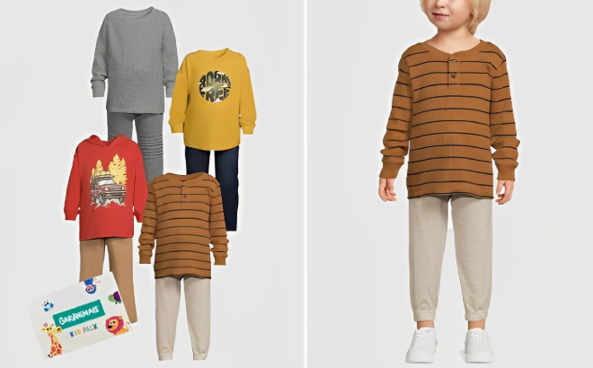 Garanimals Toddler Boys Mix Match 8 Piece Outfit Set