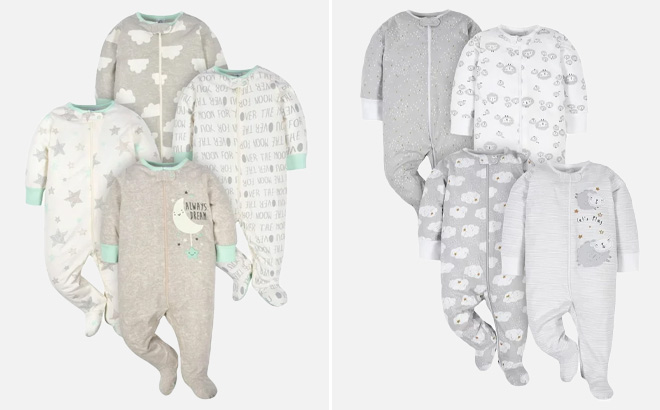 Gerber Baby Boy or Girl Gender Neutral Sleep n Play Footed Gerber Baby Boy or Girl Gender Neutral Sleep n Play Footed