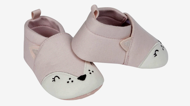 Gerber Baby Girls Kitty Jersey Shoes