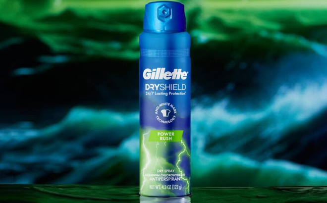 Gillette DryShield Power Rush Spray