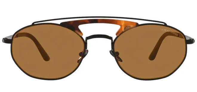 Giorgio Armani 53mm Oval Sunglasses on White Background
