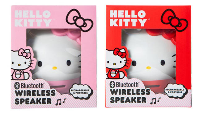 Hello Kitty Bluetooth Wireless Speaker on White Background
