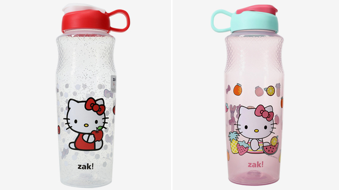 Hello Kitty Glitter Water Bottles and Zak Hello Kitty Water Bottle