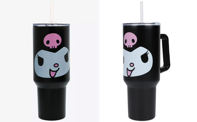 Hello Kitty Kuromi Face Stainless Steel Travel Mug