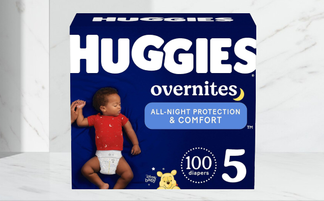 Huggies Overnites Size 5 Overnight Diapers 100 Count