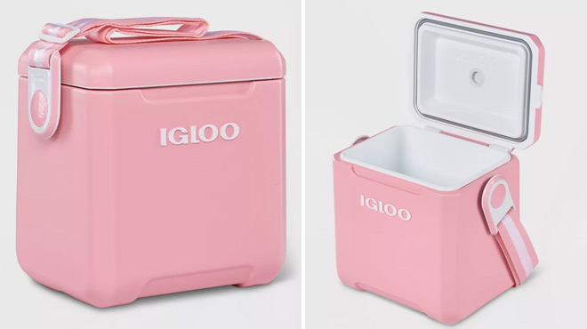Igloo Tag Along 11 Quart Hard Sided Cooler on Gray Background