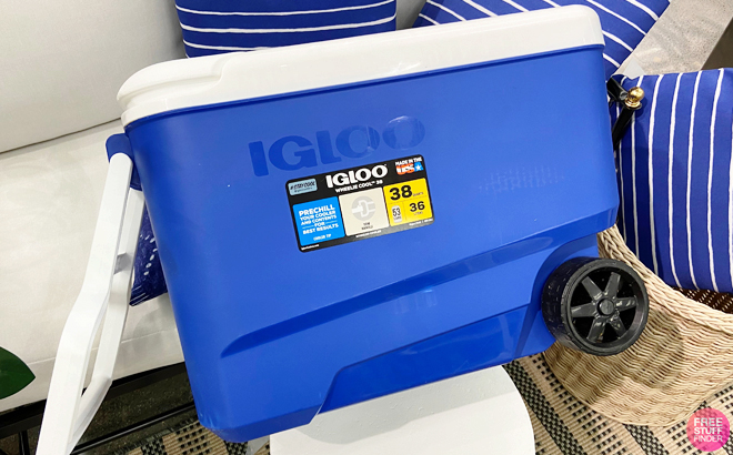 Igloo Wheelie Coolers in Blue 1